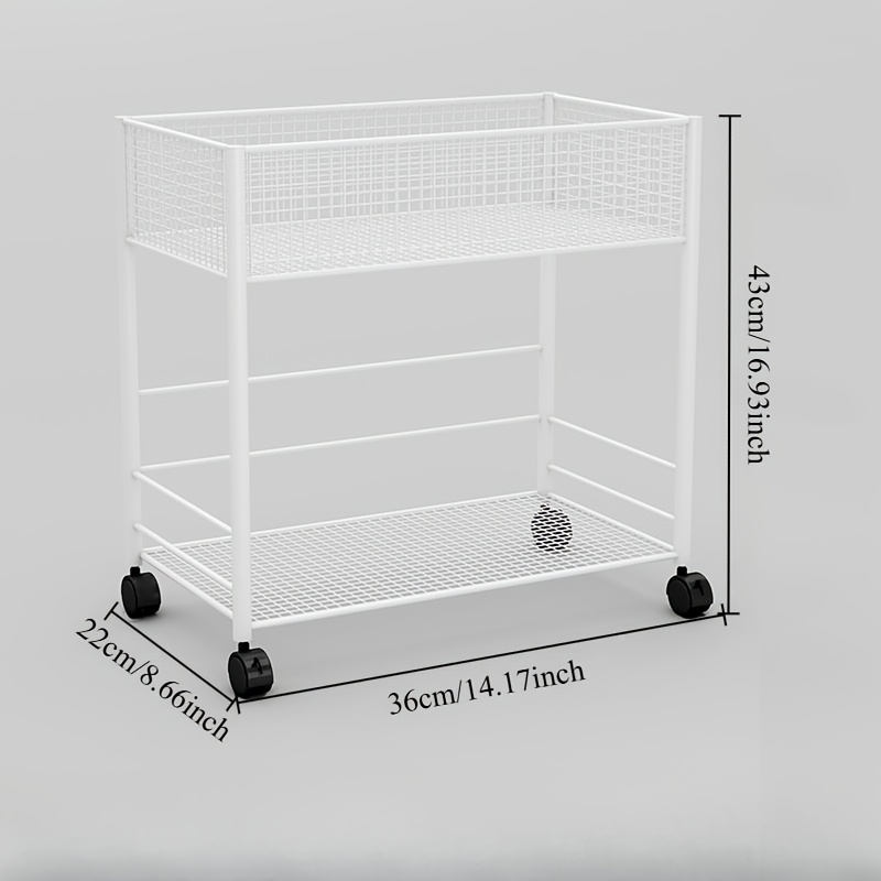multi tier metal mesh bookshelf with wheels space saving rolling storage organizer for books plants more no     home   shelves utility racks Product details 2