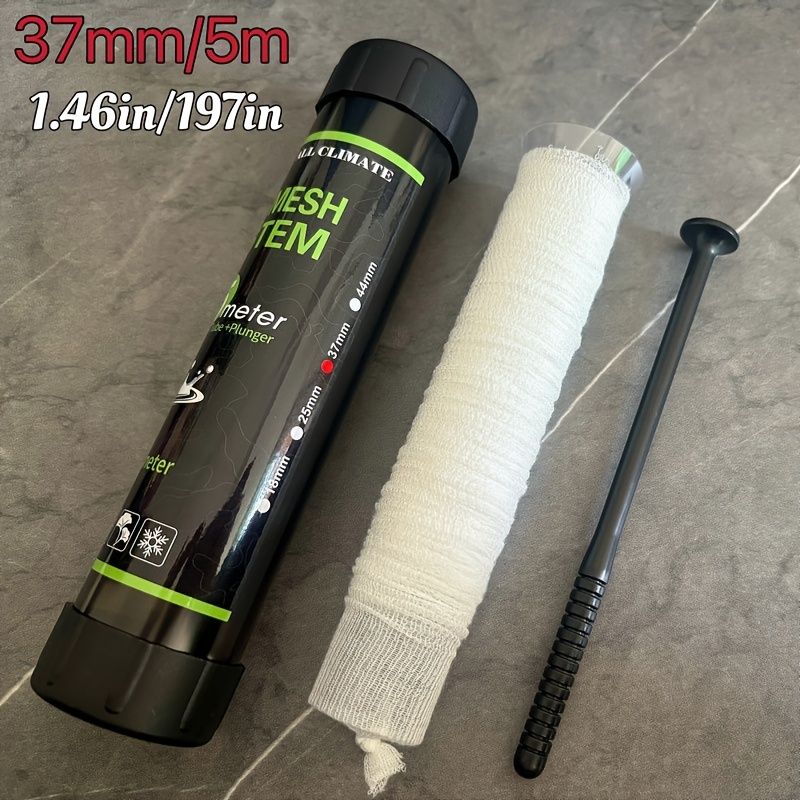 5m Pva Fishing Feeder - 18/25/37/44mm Water Soluble Net Fishing Water Soluble Net Carp Coarse Fishing Lure Bag Fishing Additions And Bait Refill Pack, Durable Portable Fishing Gear