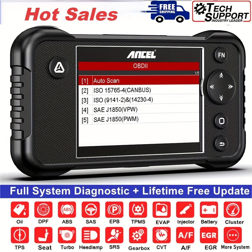 ANCEL FX3300 Professional Full OBD2 Scanner | Full System Car Diagnostic Tool