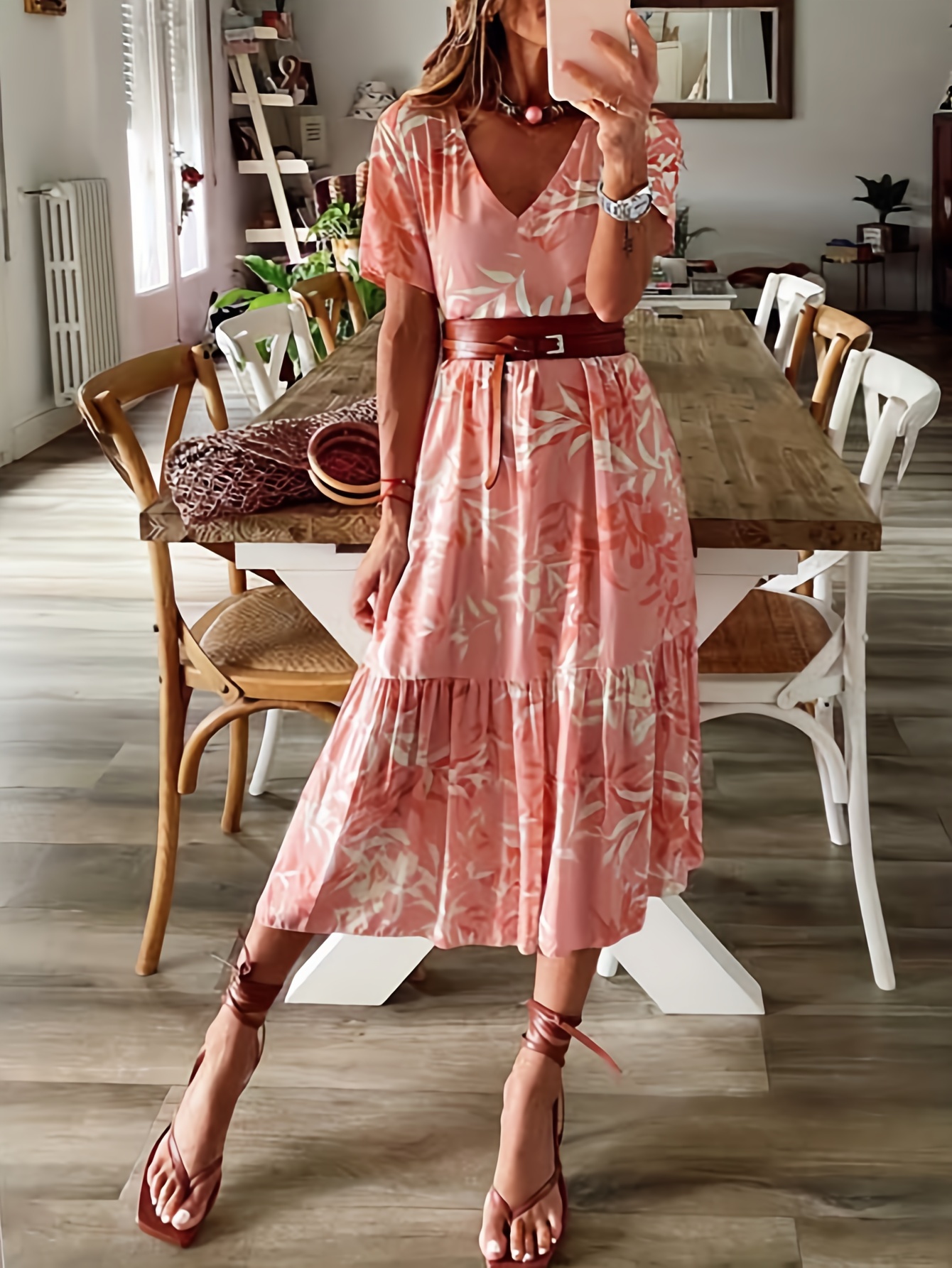 Elegant coral outlet dresses