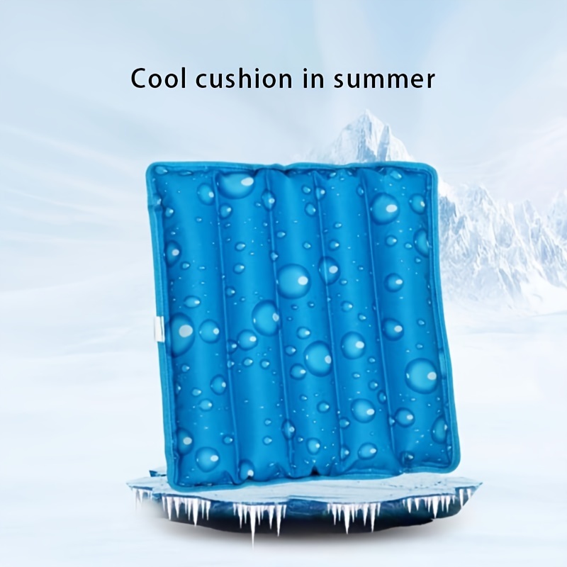 

Pvc Cooling Cushion For Back & Seat - Portable Ice Pad With Heat Absorption For Buttocks, Machine Washable