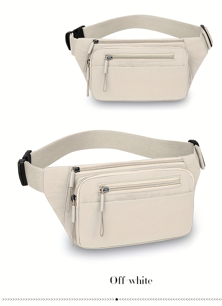 Unisex midjeväska i canvas med justerbar rem för resor_voghion.com