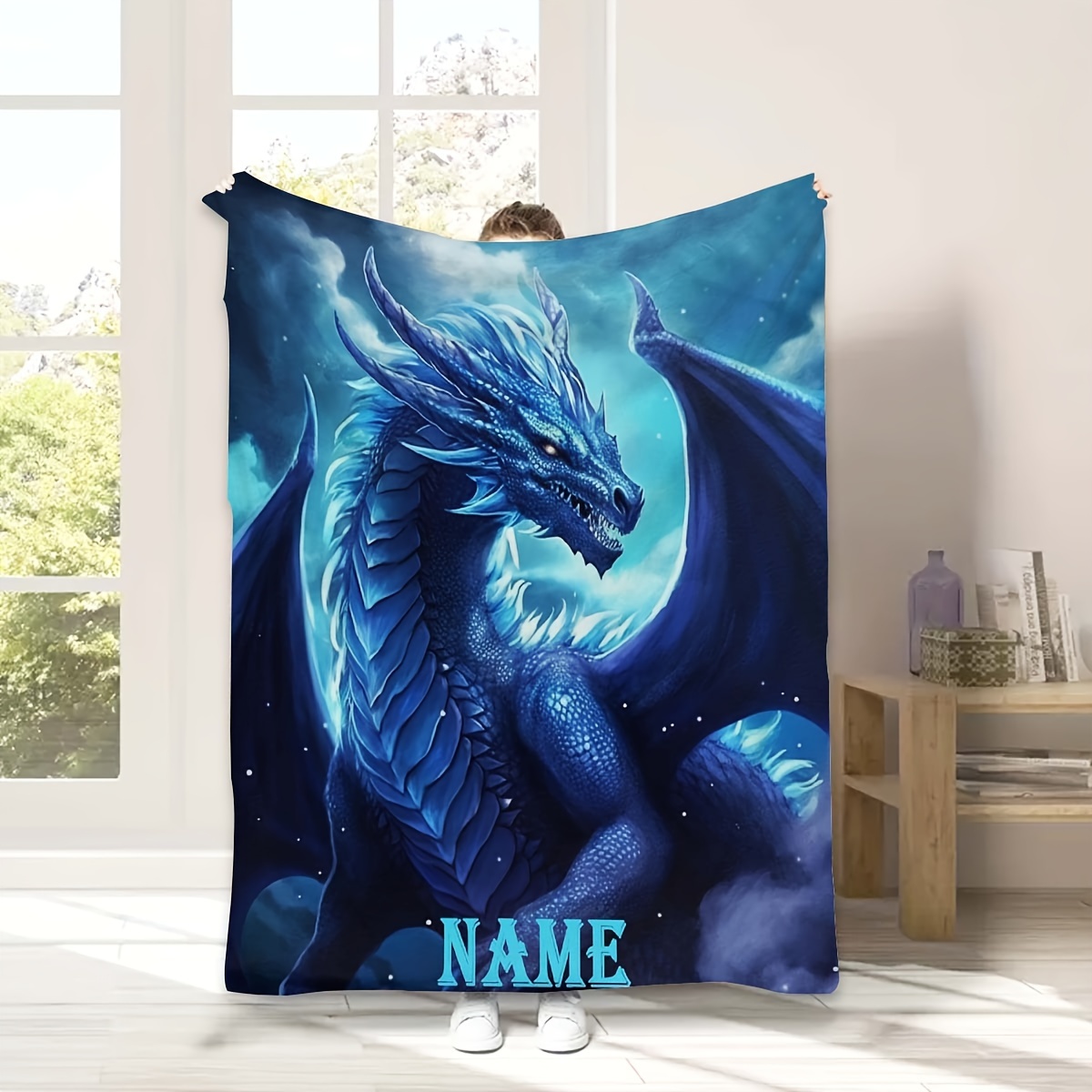 

Customizable Blanket - , Fleece, , For , Bed, & Use - Hypoallergenic Polyester, -,