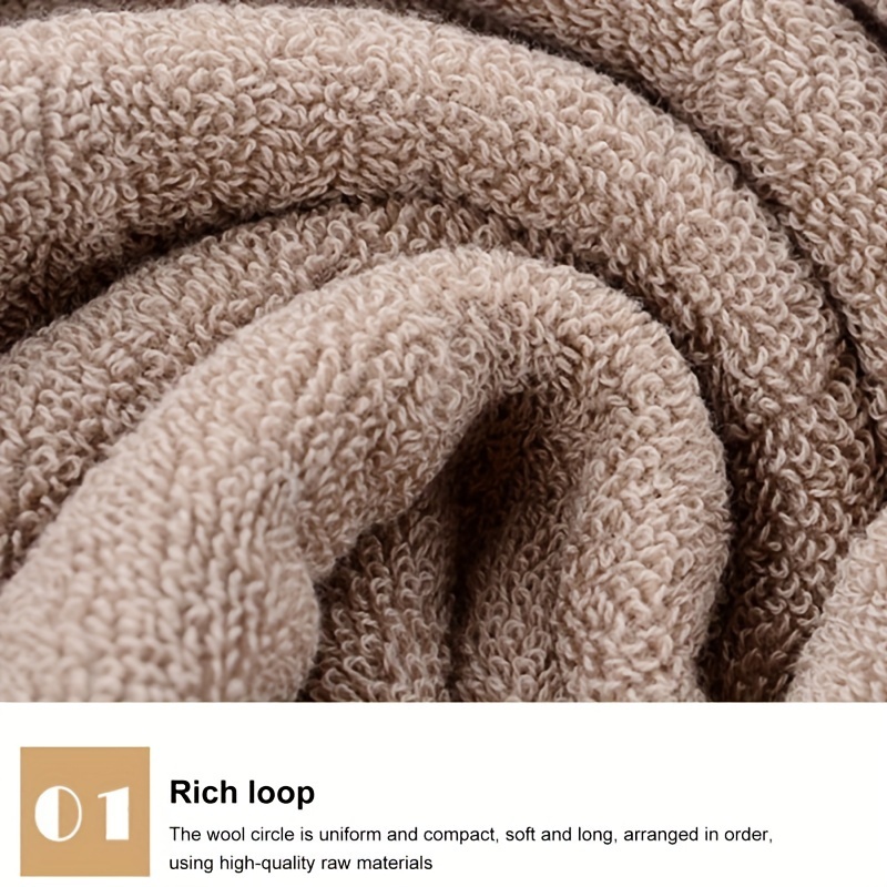 luxury oversized bath towel 600 gsm 100 spun   absorbent fast drying hotel   towel 28 x 56 inches blue khaki white   home or hotel use details 4