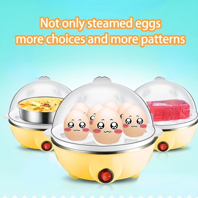 

1pcmultifunctional Single-layer Egg Boiler, Automatic For 7 Eggs, Egg Steamer, Essential For Gift , Of Boiling Eggs, Fried Eggs, Pasta, Etc., Automatic For Preventing Dry Burning, Heating By