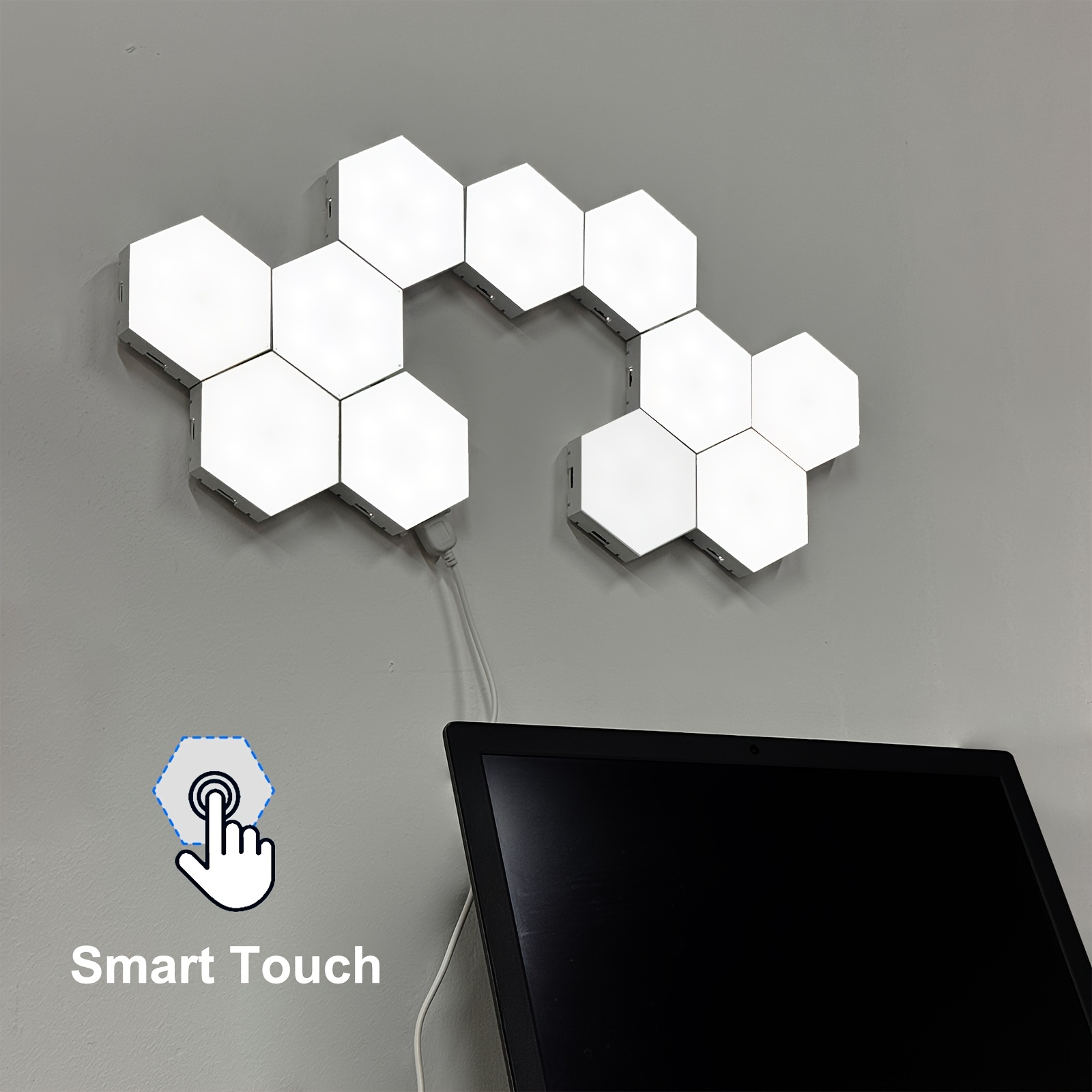 Smart LED Hexagonal Touch Light, DIY Splicing Light