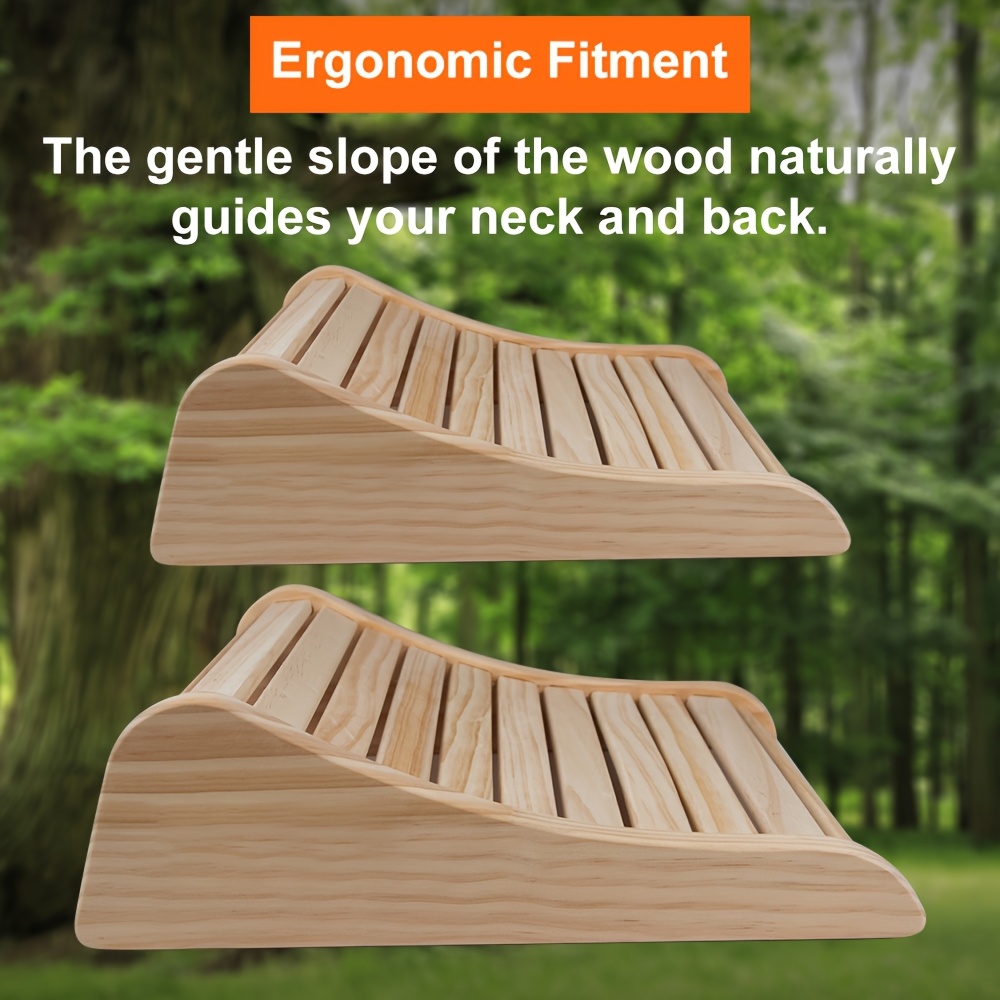 Image of Premium Sauna Headrest, Solid Wood Headrest Made Of New Zealand Pine