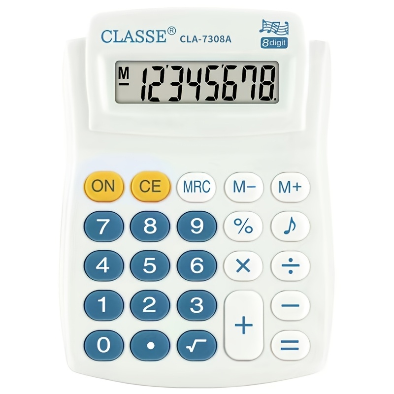 TEMU Stylish Calculator, Creative Mini Computer For Students, Adorable Calculator, Portable For Commercial And Financial Office Use, 1pc Pack