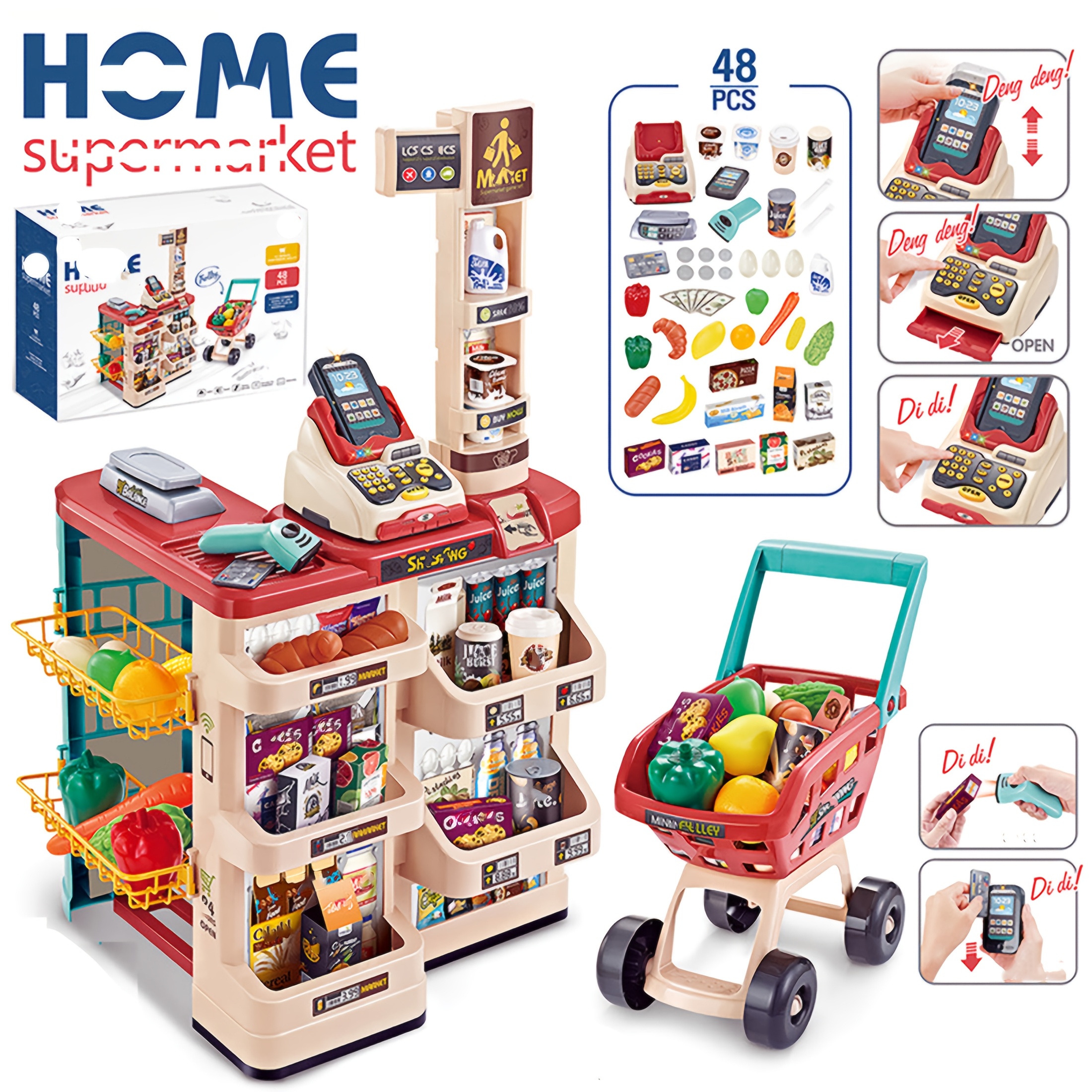 Supermarkt speelset voor kinderen