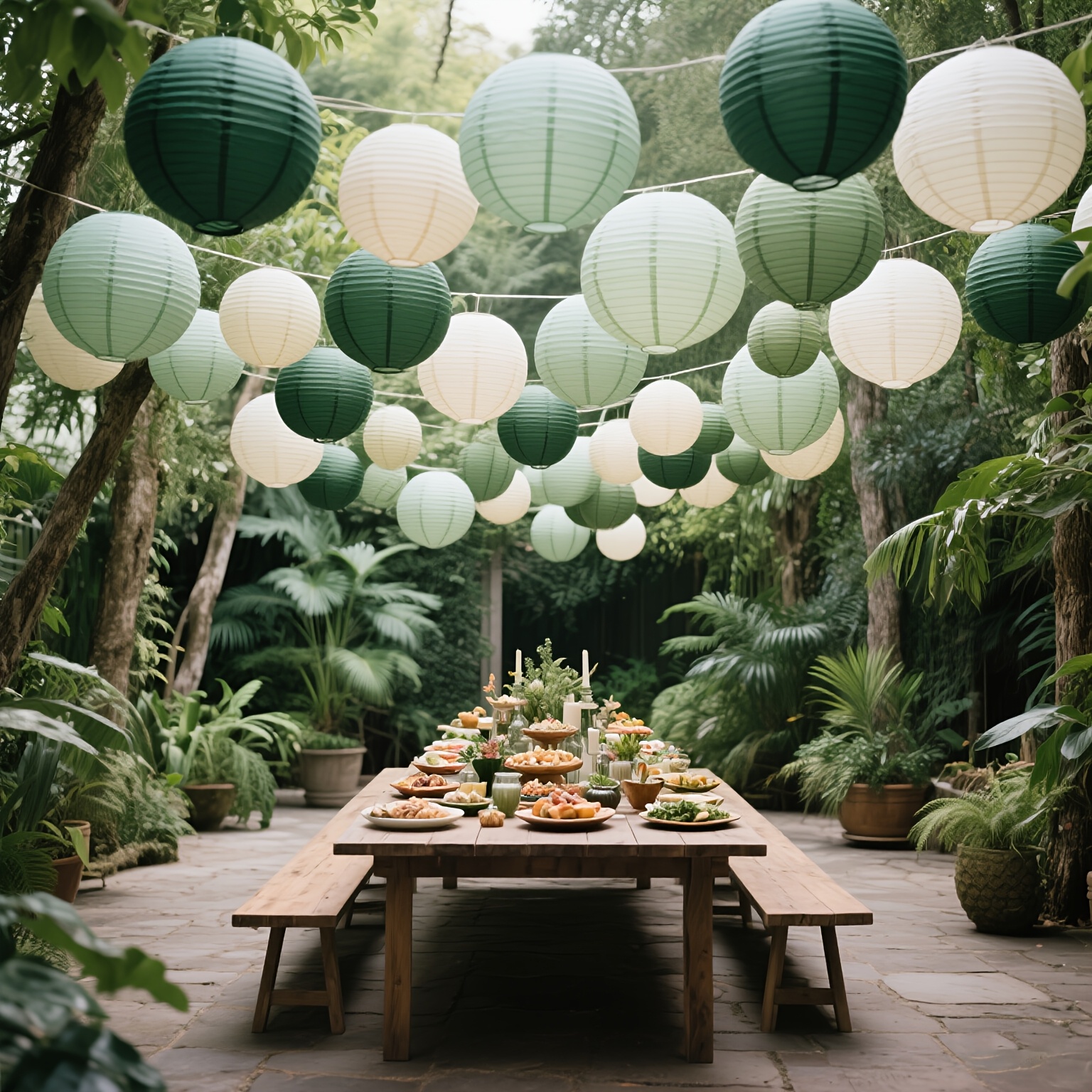 Papieren lantaarns decoratief, ronde hangende papieren lantaarns decoraties voor rustieke feest bruids douche bruiloft salie groen verjaardagsfeestje benodigdheden goud/ivoor/salie groen 15 stuks