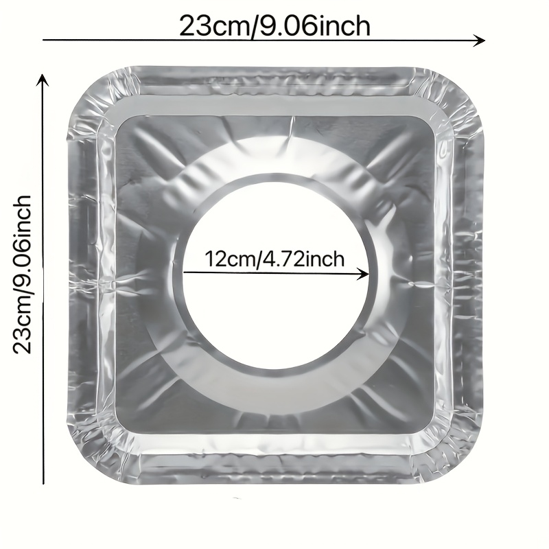 20pcs disposable heat resistant gas stove covers with aluminum foil lining thick top protective cover easy to clean kitchen tools and appliances stove cover