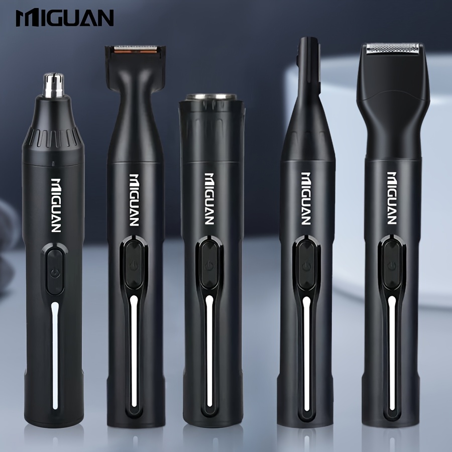 Image of 4-in-1/ Professional Grooming Kit, Usb Rechargeable Nose & Ear Hair Trimmer, Beard And Eyebrow Razor, Body Hair Shaver, Men's Personal Care Tools - The Best Father's Day Gift For Men