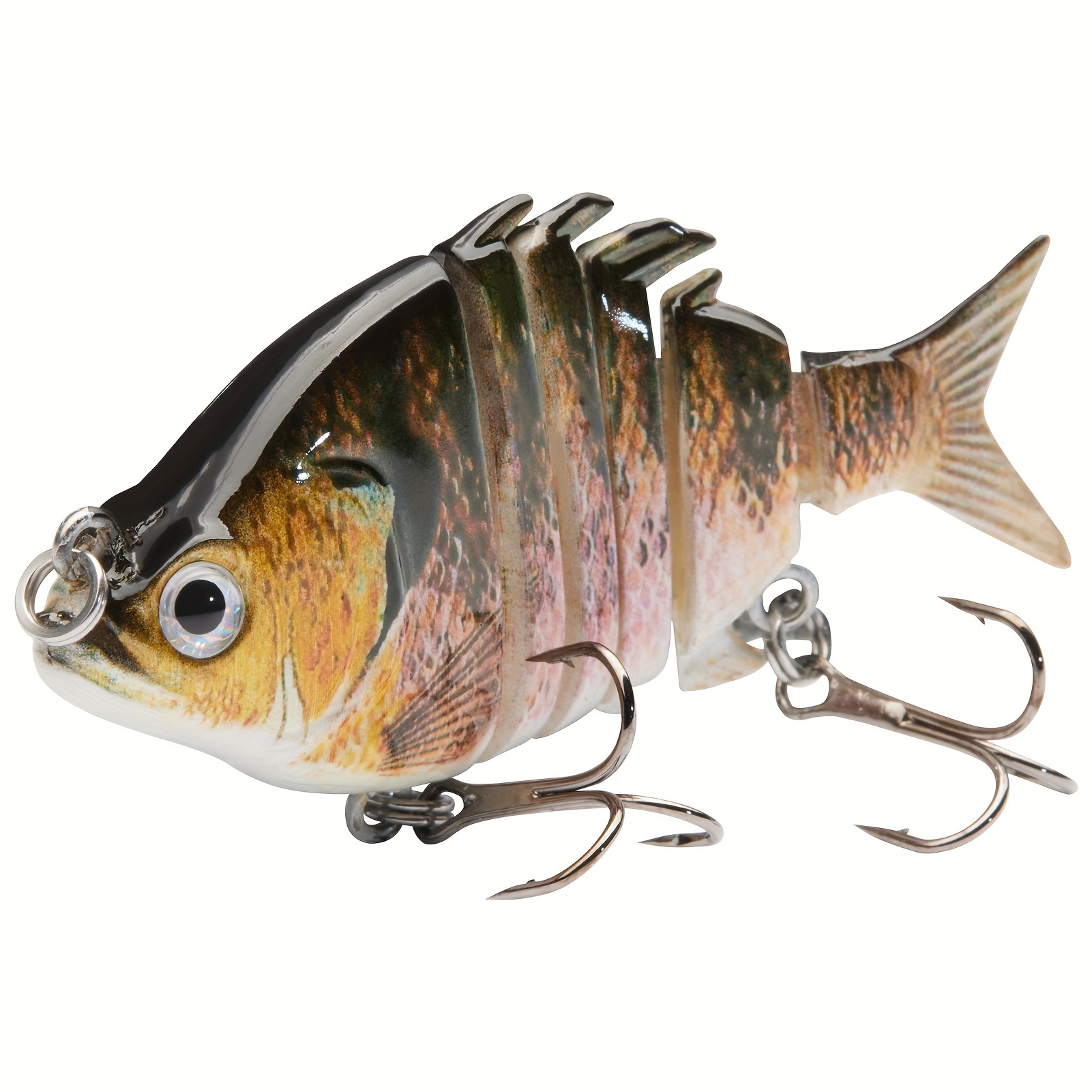 

Bassdash Swimpanfish 2019 .5"/0.34oz Hard Swimbaits Multi Jointed Trout Bass Fishing Lure For Freshwater And Saltwater