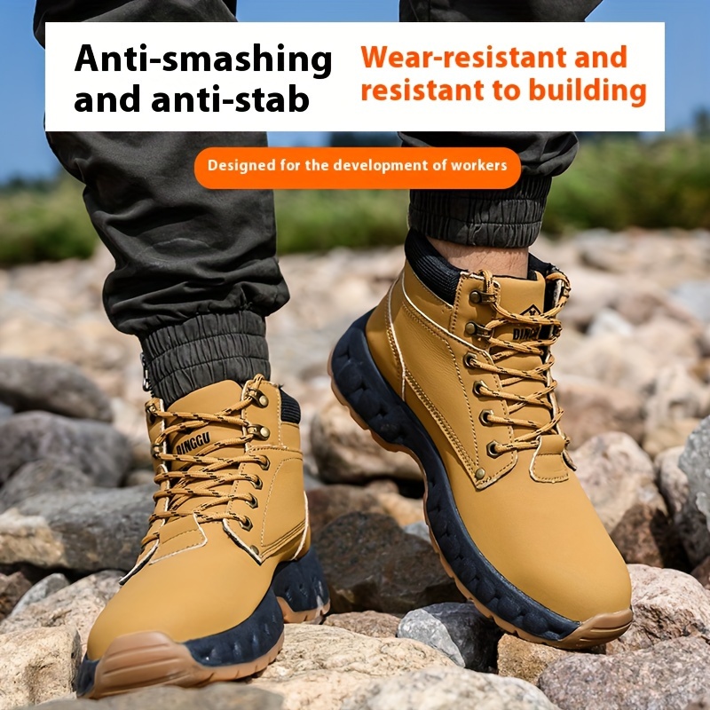 Gu High Work Boots Puncture Resistant Temu