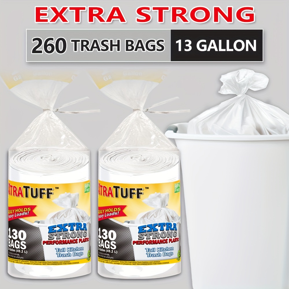 

2 Rolls 260 13 Gallon -duty Plastic Multipurpose Disposable -super , -, And Odor- For , , , , And Use - And Sanitary