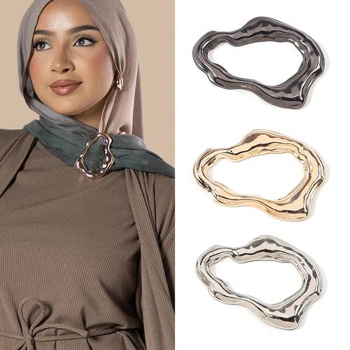 3pcs irregular shaped fashion scarf buckles corner buckles headscarf buckles corner fixing buckles multi purpose suitable for decorating shirts dresses headscarves scarves shawls