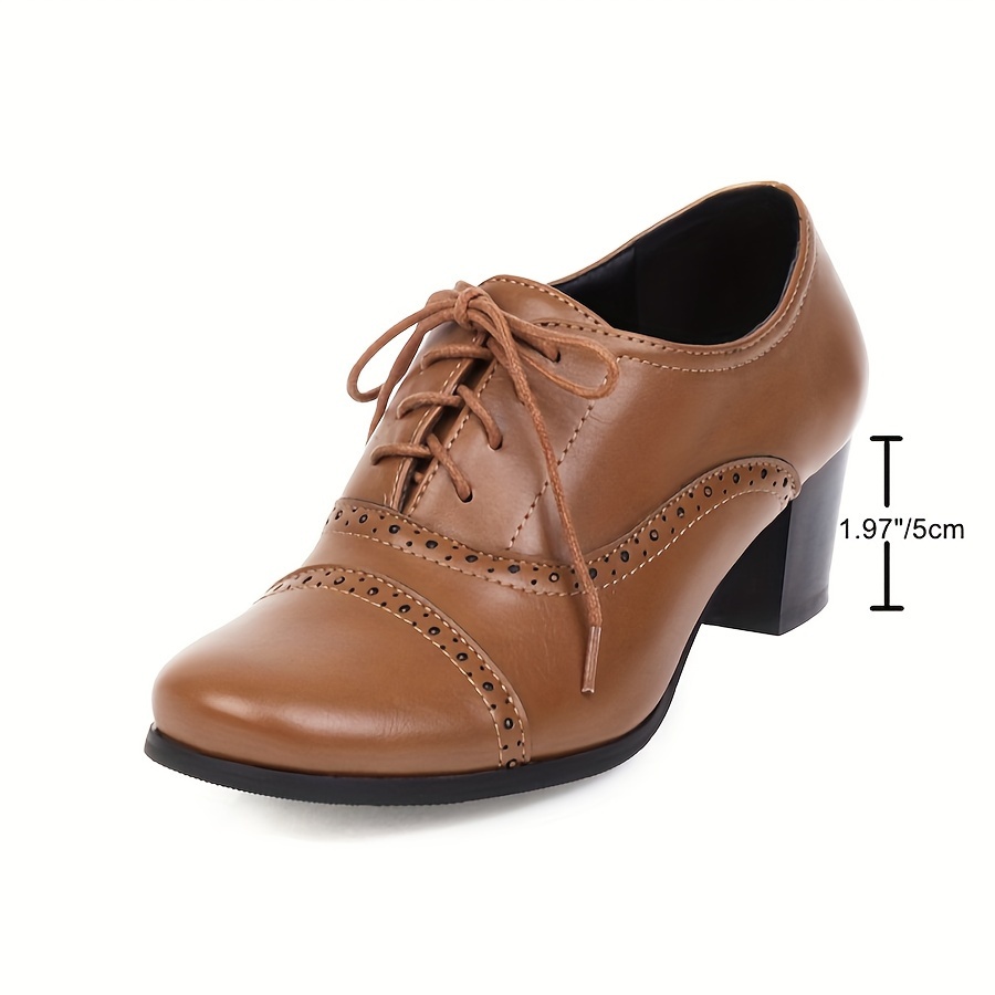 Vintage Brown Wingtip Oxfords Lifestyle