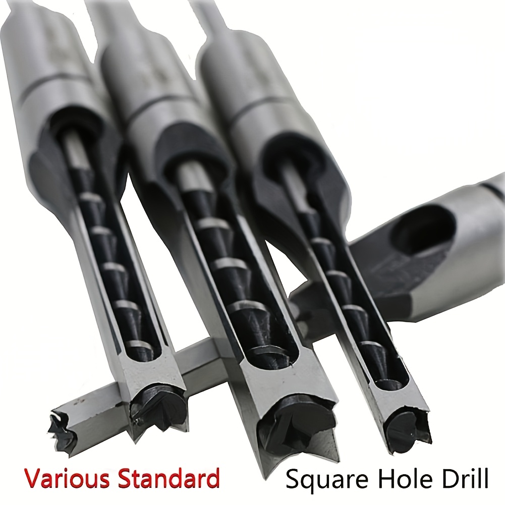 

4pcs Hole Drill Bit Set - Precision Woodworking Bits With 1/4", 1/2", 5/16", 3/8" Sizes For Wood, Plastic, Metal, Etc