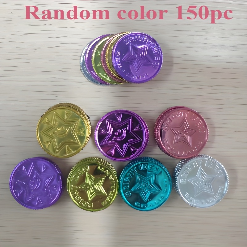 Image of 150pcs Colored - Durable Pp Plastic, Multiple Colors, Party Small Gift, Suitable For Competition Event Rewards Encouragement, Star-shaped Design, Multi-item Party Gift Bag, Random Color
