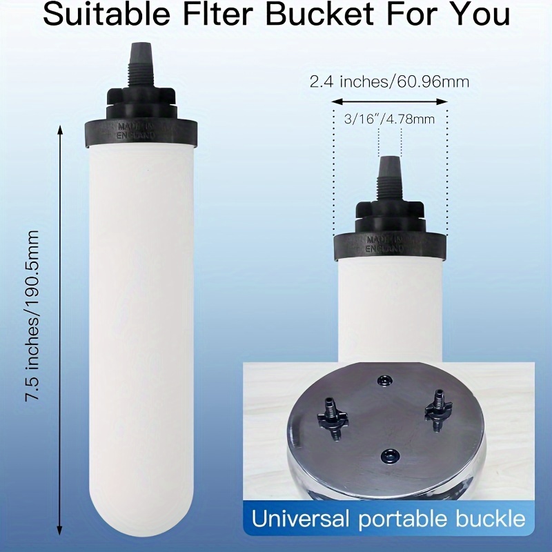 popular   7 inch ceramic filter replaceable filter gravity water filtration system household water bucket water cooler filtration system 2pcs per pack details 2