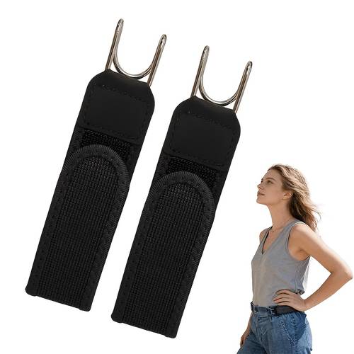 2/4 piezas cinturón elástico con gancho táctico - cierre invisible de cintura sin con cierres de gancho y bucle, sin para caza, pesca, camping - compatible con uniformes, equipo táctico y actividades al aire libre ( )