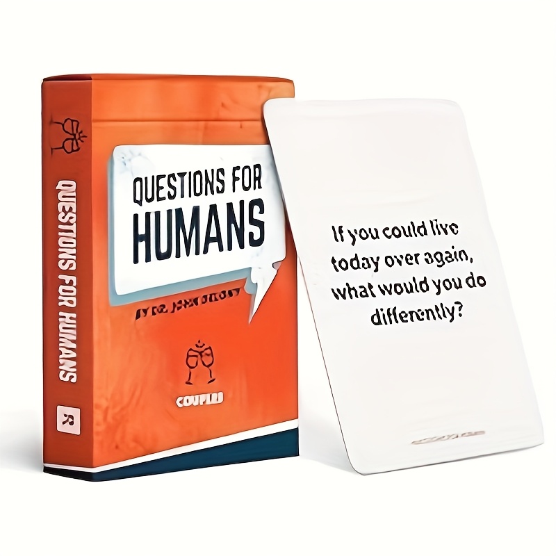 Questions for Humans Couples Cards - Trust & Intimacy Building Game for Relationship Building, Conversation Starter Cards for Couples, Fun Date Nights & Relationship Activities, Interactive Card Game | Durable Card Stock, Card Games for Couples