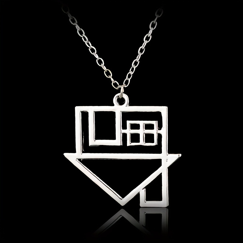 TEMU Collier avec pendentif Maison de dessin animé