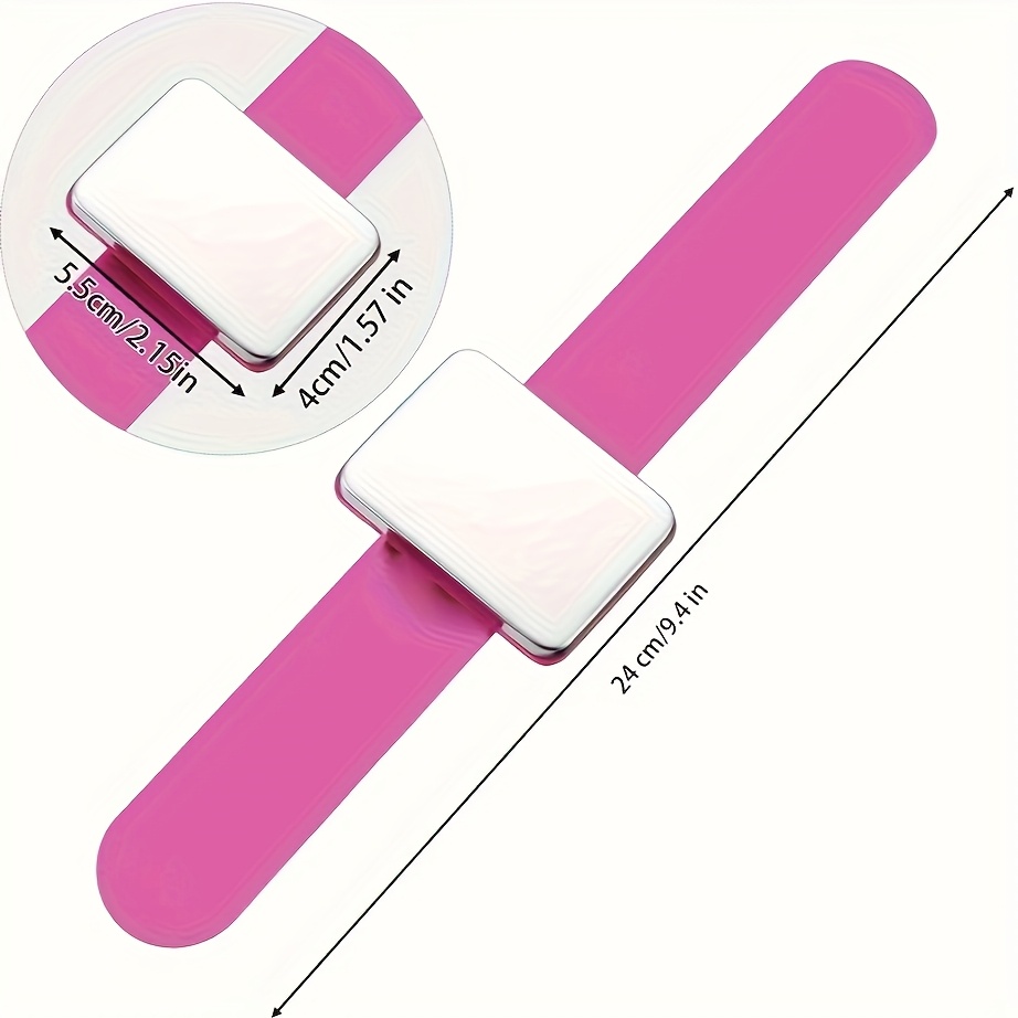 

Lightweight Design, Pink Magnetic Hair Clip Wristband For Stylists - Adjustable 24cm (9.5in) Length, Professional Grip For Salon & Home Use, Halloween Hairstyling & Everyday Styling