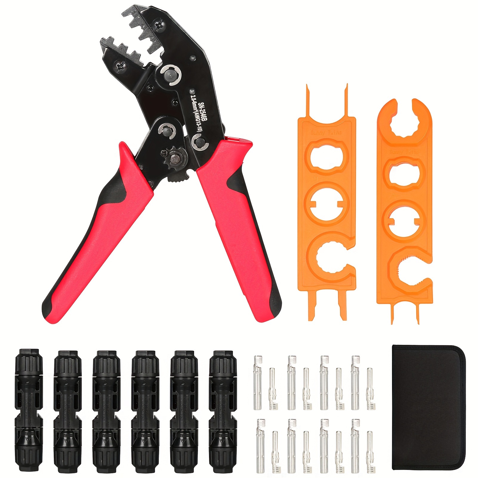 

Solar Crimping Pliers Photovoltaic Crimping Tool Set For 2.5/4/6mm² Solar Panel Connectors