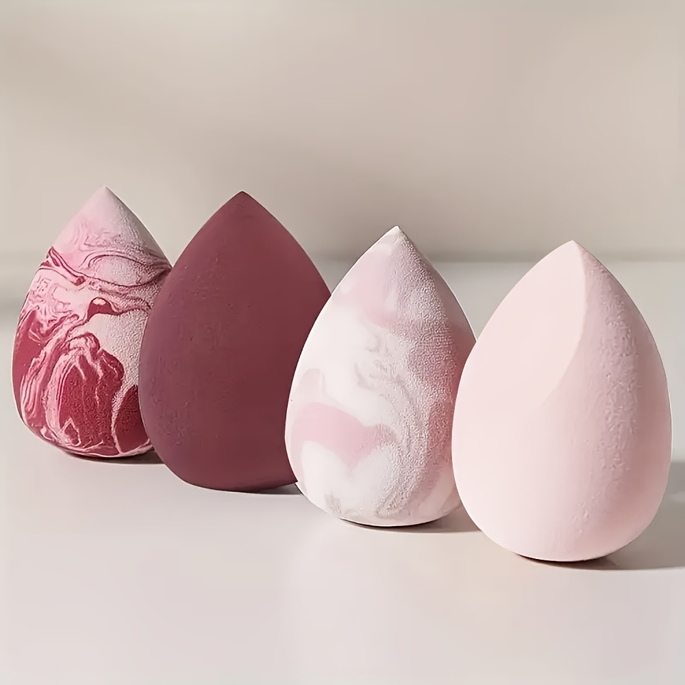 4pcs Soft Makeup Sponge Set for Liquid and Cream Application