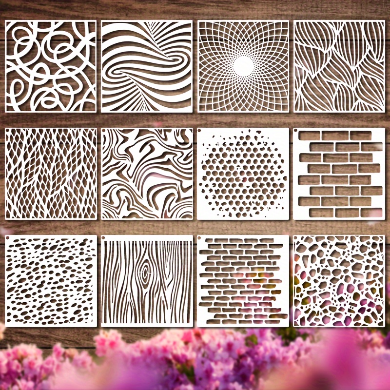 

Templates Texture For Drawing , , Diy Crafts, , To And Reusable (8 )