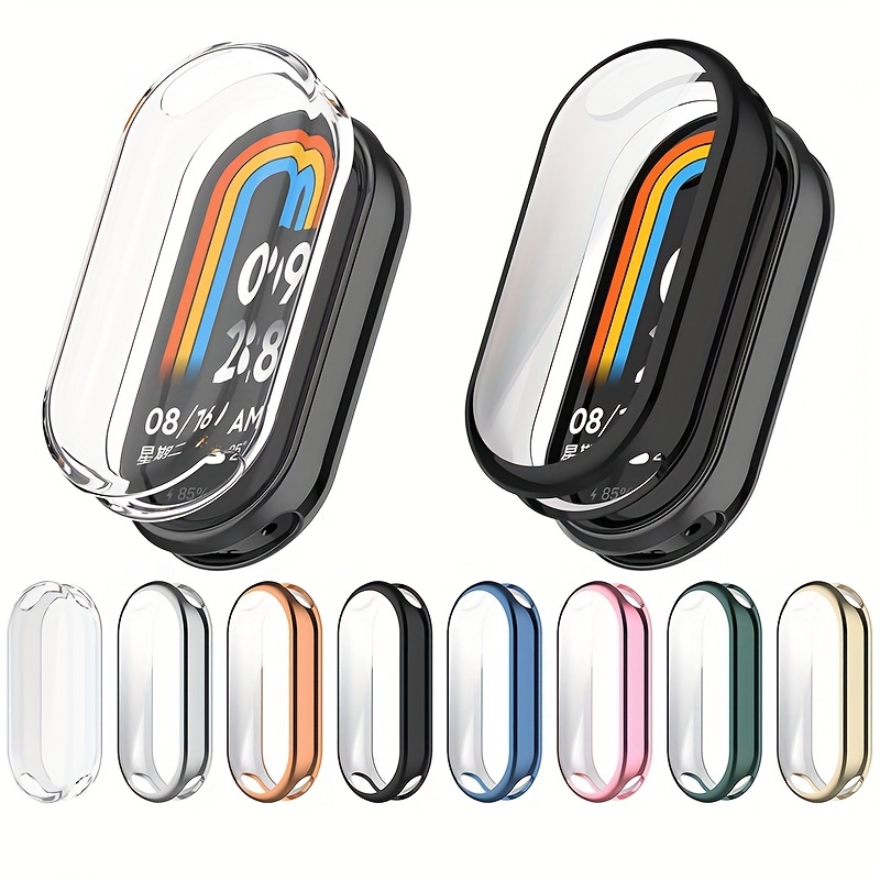 

[customer ] Xiaomi Mi Band 9/9nfc Electroplated Full-coverage Tpu Case - Soft, Non-waterproof Smartwatch Protector