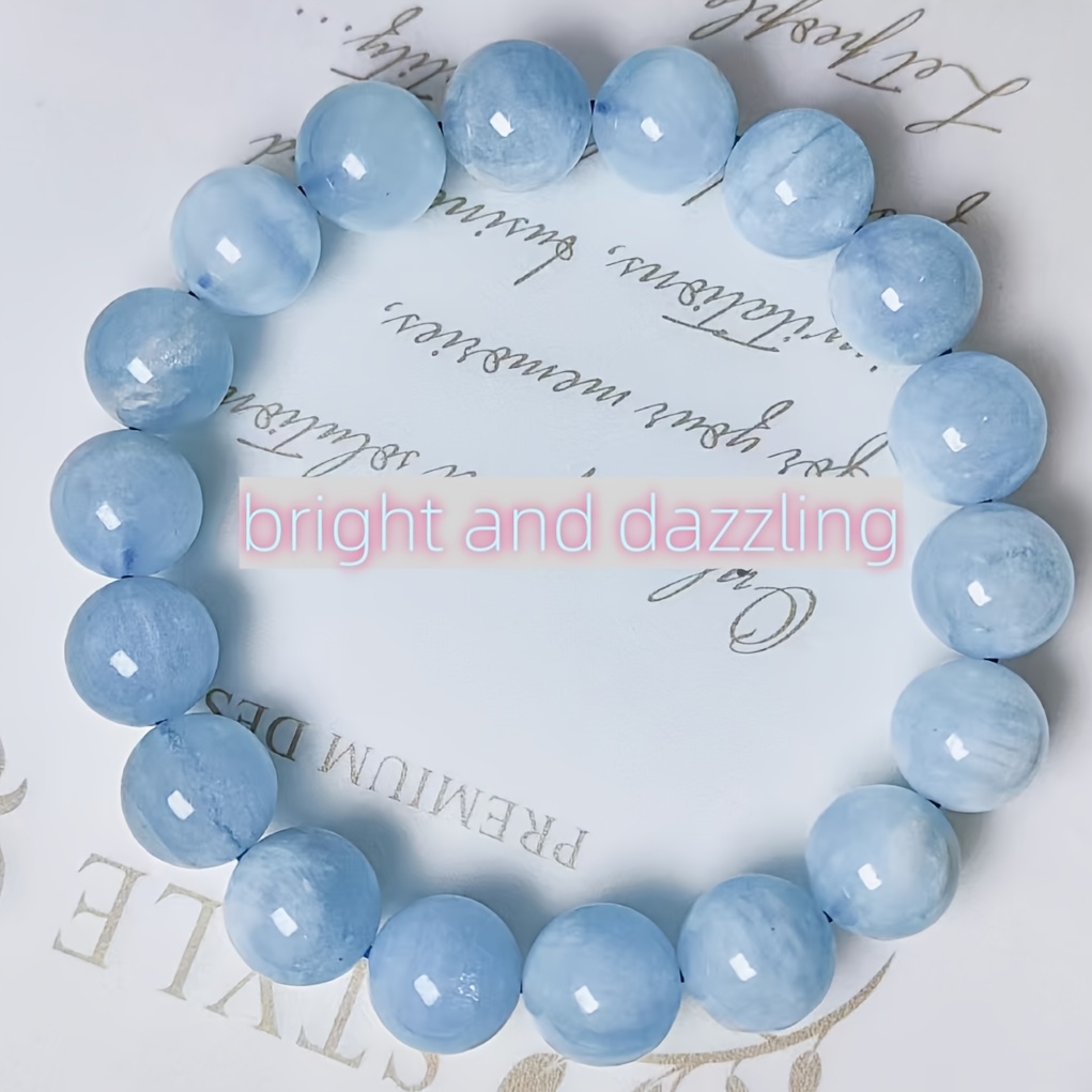 Stylish Natural Aquamarine Bracelet Versatile