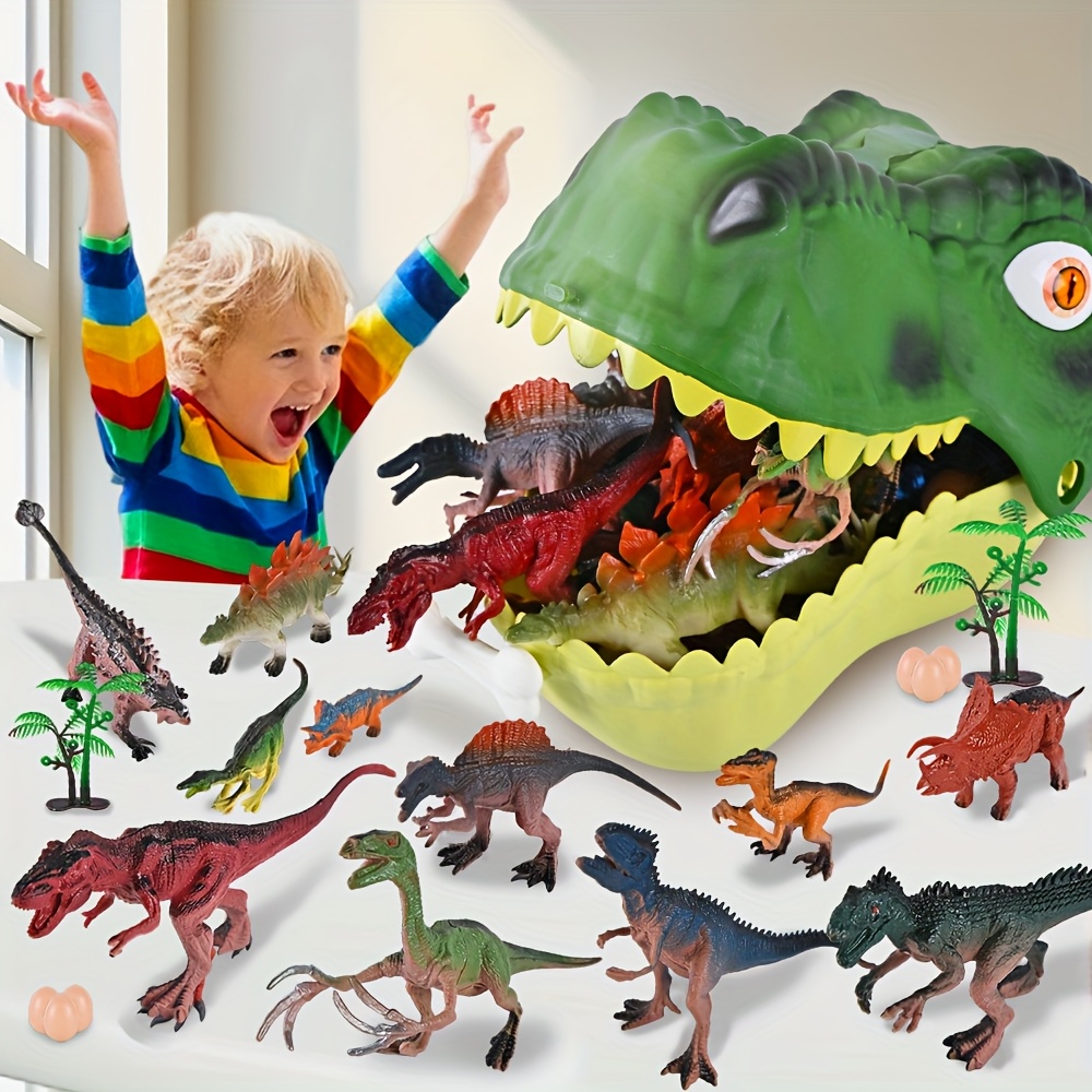 

Dinosaur Toys For Kids, 45pcs Realistic Dinosaur Figures With Eggs, Trees And Fences To Create Dinosaur Worlds, Educational Dolls, Perfect Gift For Boys And Girls.