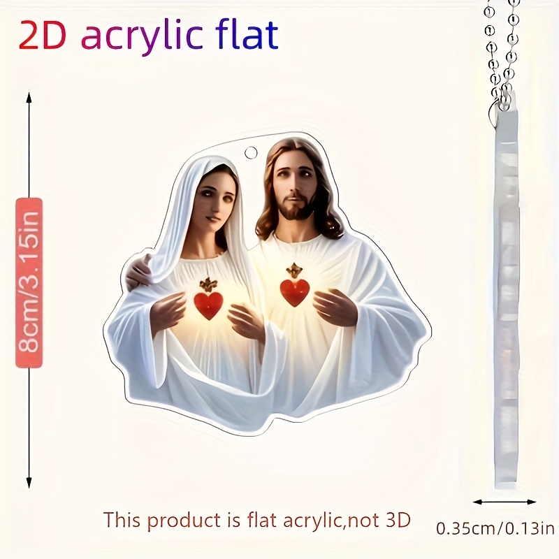 2D Flat, 2D Flat White Jesus and Maria