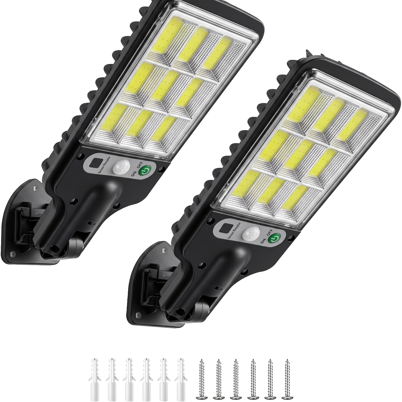 TEMU 108cob Led Solar Wall Light, Motion Sensor, 3 Lighting Light, Outdoor Garden Security Street Yard Flood Lamp Solar Garden Lamp, For Outside Yard