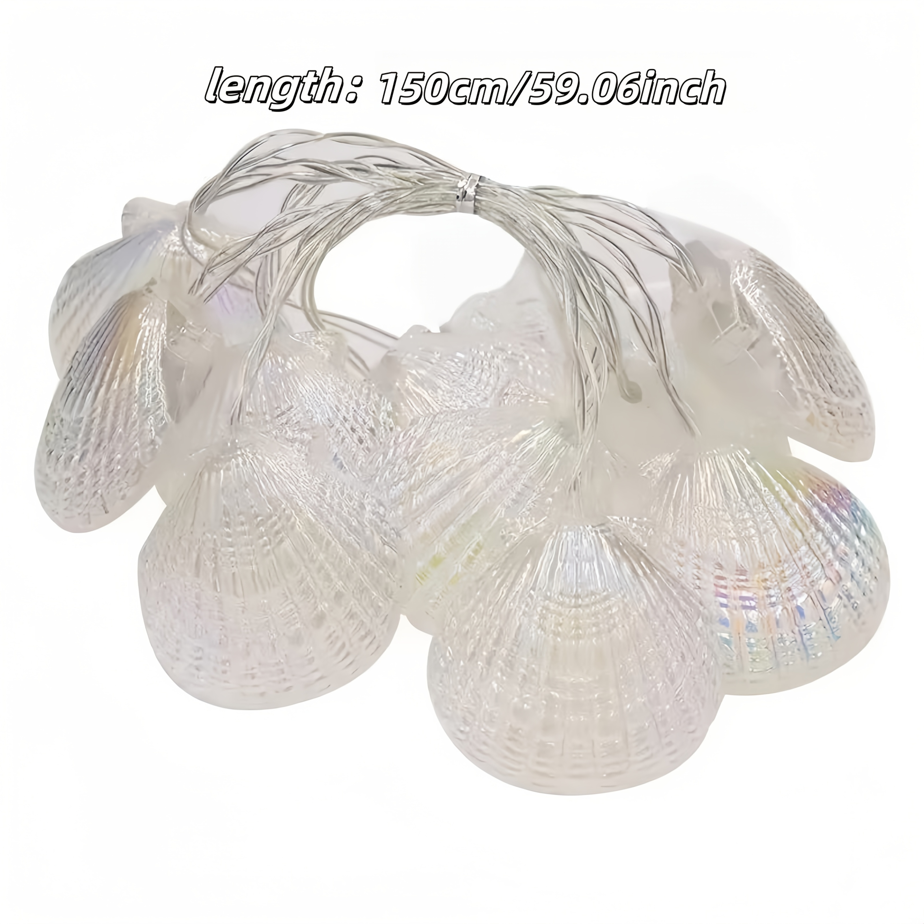 Image of Laser Shell Led String Lights, Home Lighting & Decoration, A Must-have For Romantic Ambiance, For Homes, Bedrooms, Dining Rooms And Parties