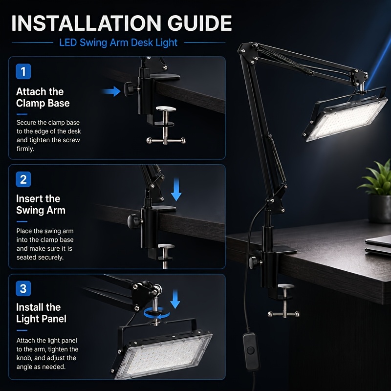 50/96 LED Spotlight with Clamp-Type Machine Tool Work Light