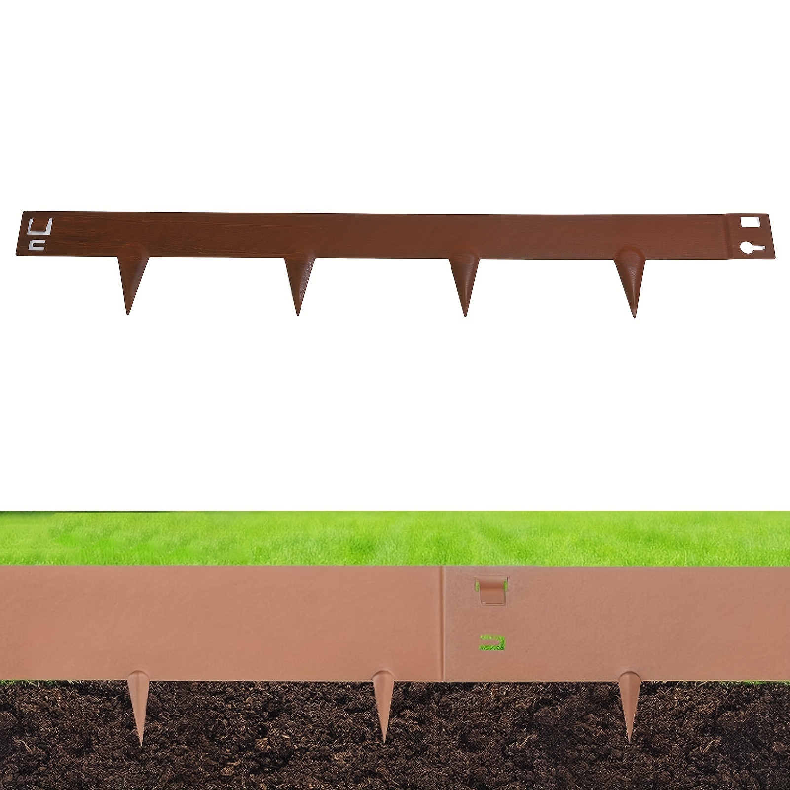 

Gardening Supplies, , 6 Steel Lawn , Bendable Metal Bed For Lawn , 100x13cm