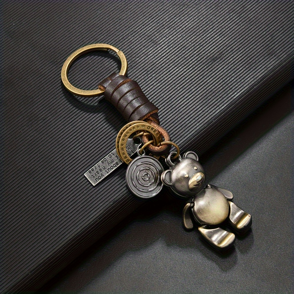 

Huanming Men' Keychain, Bear Alloy Keyring, , Unwoven , , , No Metal Plating, For Men