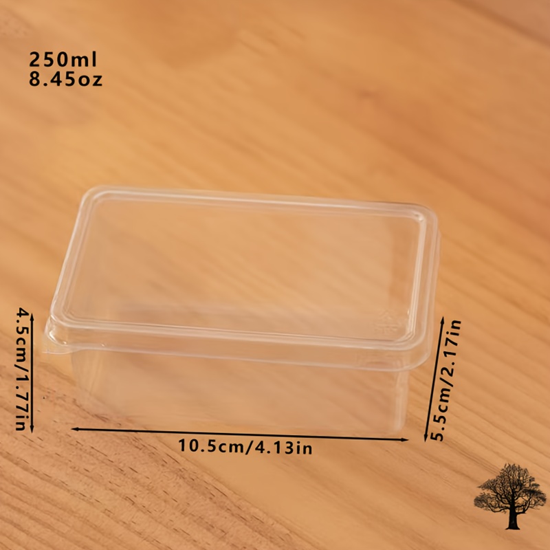 Image of 180pcs Of Transparent Cake Packaging Boxes | Containers With Closure, Disposable, Suitable For Cakes, Biscuits, Tiramisu, Gatherings, Special Occasions, Outdoor Picnics, And Household Baking