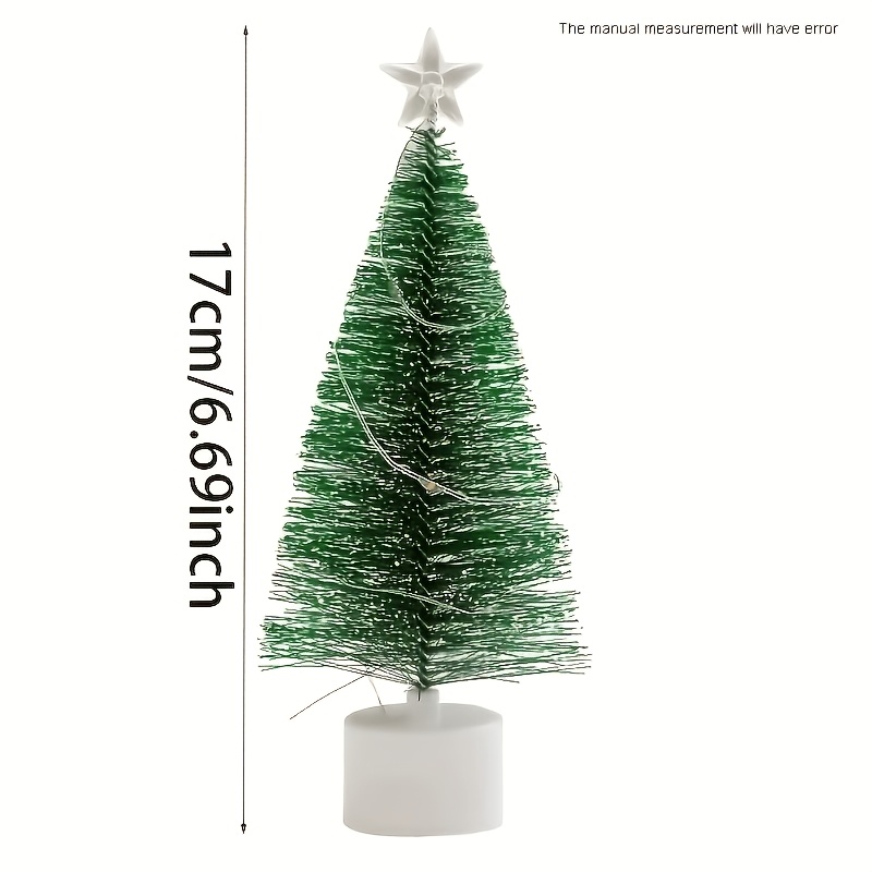 Image of Artificial Christmas Trees, Led Wire Light Trees, Christmas Holiday Decorations, Scene Arrangement Accessories, Decor, Small Indoor Home Ornaments