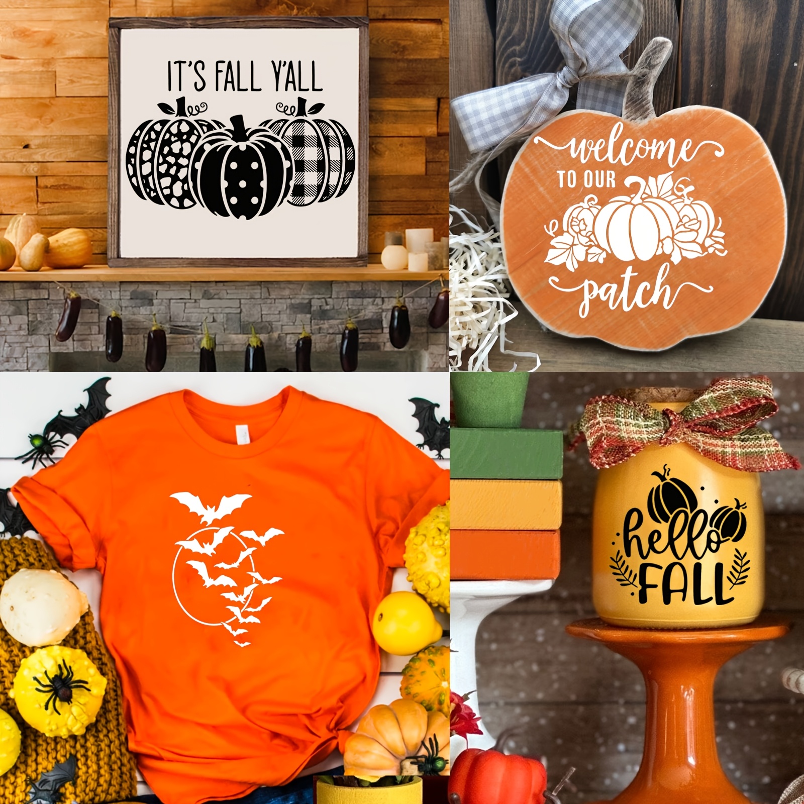 Reusable Printing Stencils Set for Canvas and Home Decor
