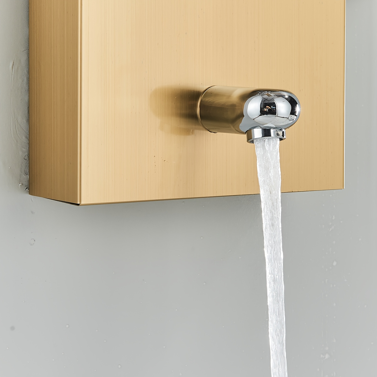 Stainless Steel Shower Tower Panel with 5-in-1 Functionality