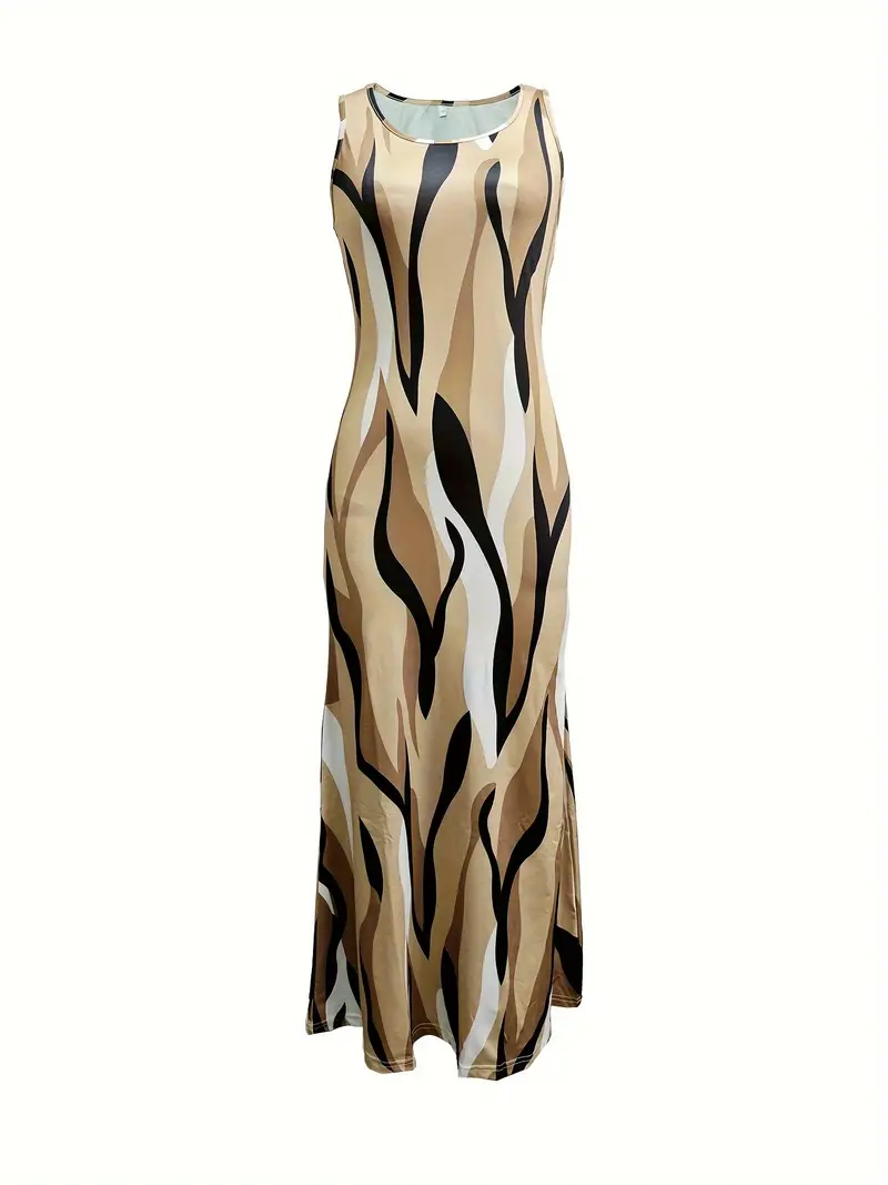 neck tank dress casual sleeveless maxi dress for womens clothing details 5
