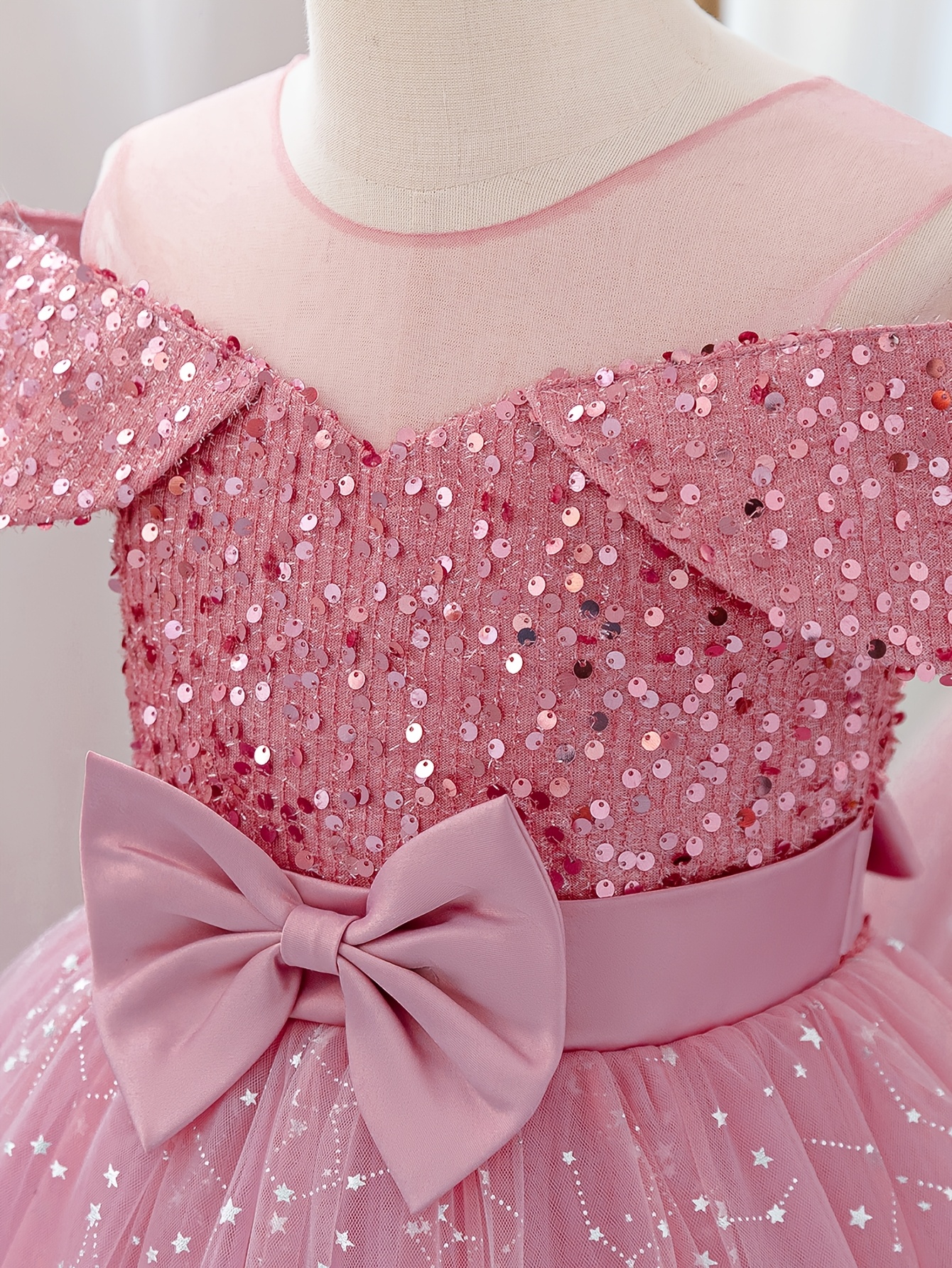 festive party dresses Klara Off The Shoulder Mini Dress - Pink - L main image 0