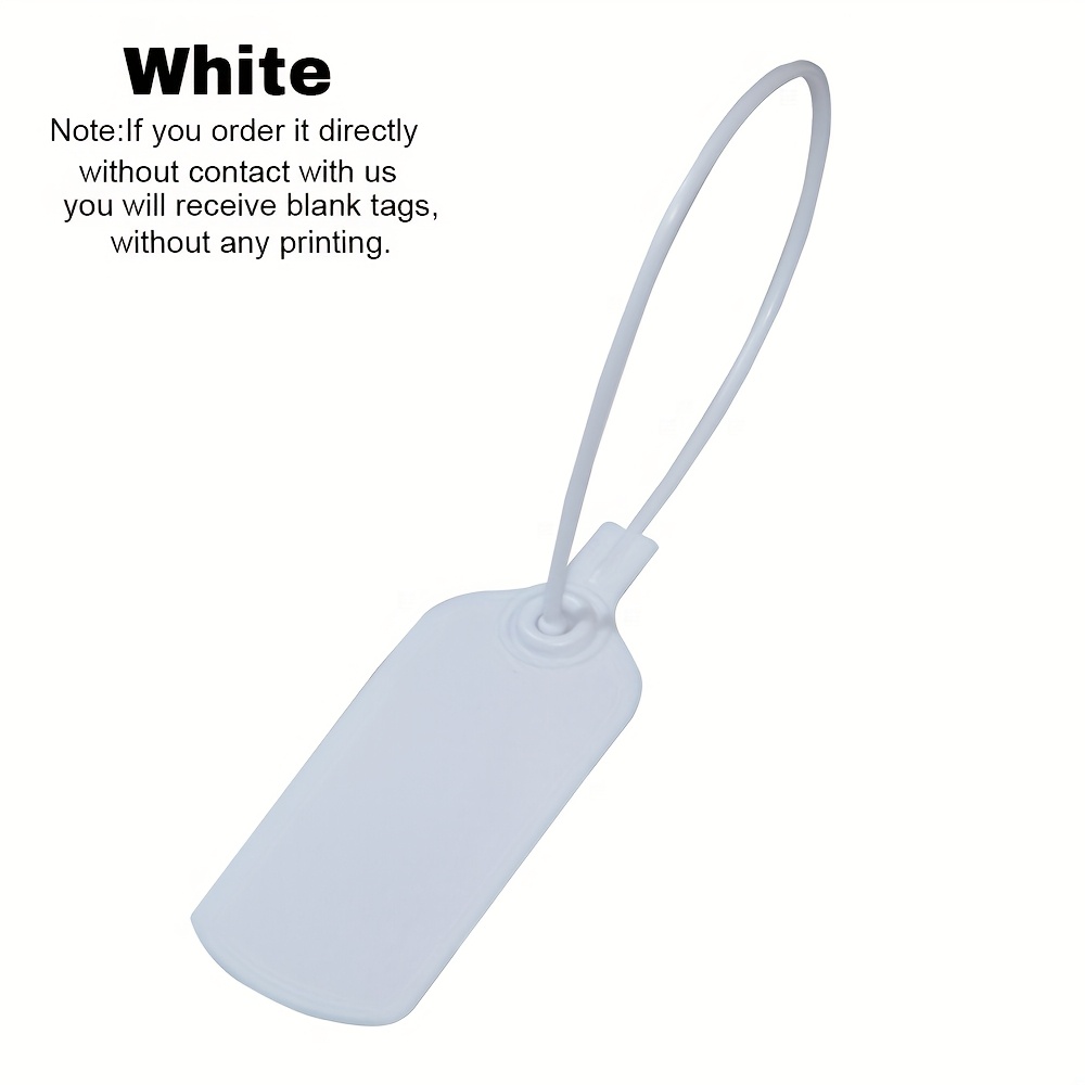 TEMU Etiquetas de Regalo Personalizadas, 100pcs Etiquetas de Marca Personalizadas | Clips de Seguridad de Plástico Desechables | Etiquetas