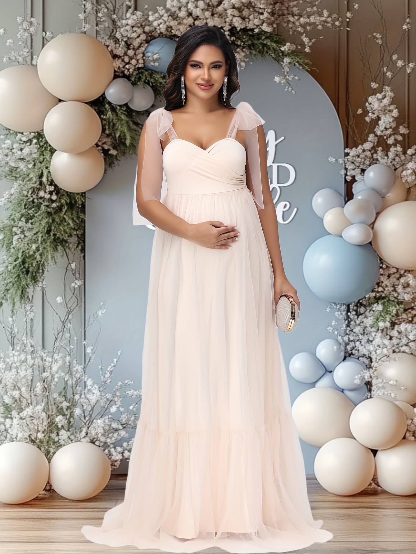 maternity bridal shower dress Love is in Bloom Bridal Shower Invitation main image 0