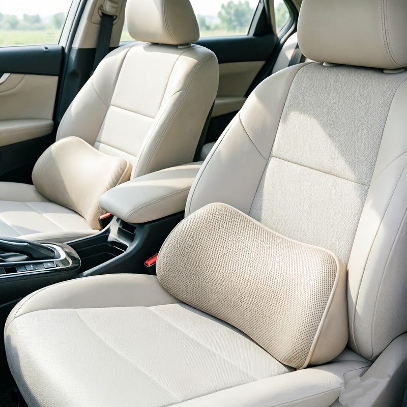 Luxury Car Waist Cushion - Breathable Mesh Back Cushion, Reduce Driving Fatigue, Ergonomic Car Seat Waist Cushion - Long Distance Travel Comfortable Waist Cushion, No Deformation, Fit the Back Curve, Car Interior Upgrade Accessories