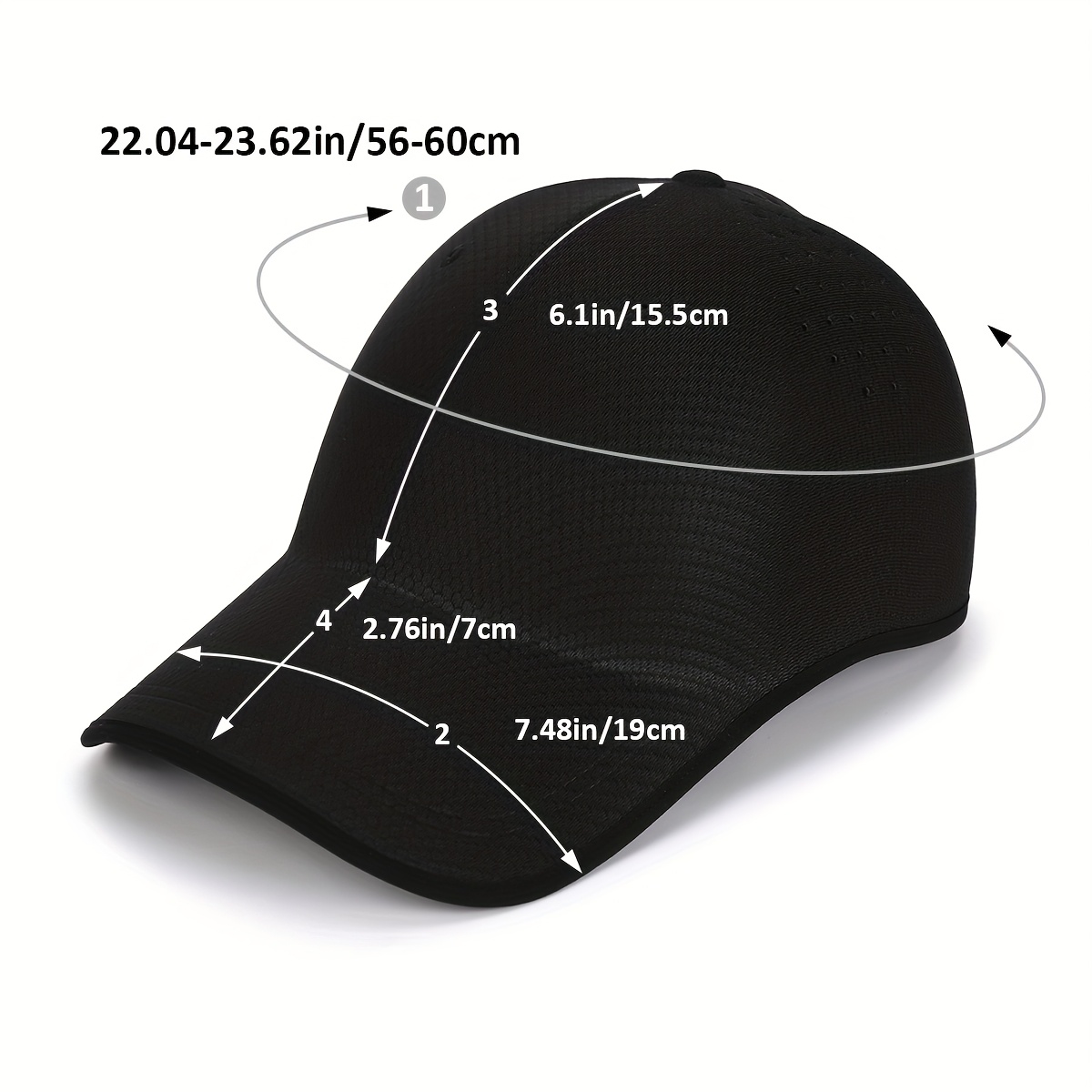 Fashionable And Casual Adjustable Baseball Cap - Suitable for Fishing, Hiking And Camping | Breathable Hole Design Baseball Cap for Men And Women, Foldable And Lightweight Outdoor Sports Fishing Golf Cap